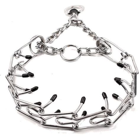 Collier de dressage pour chien VGEBY - Acier inoxydable - Réglable - Blanc - 4,0 mm x 60 cm-Ywey (1/5)