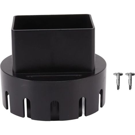 Flexibler Dachrinnenadapter – Universal-Fallrohrverbinder aus PVC (1/4)
