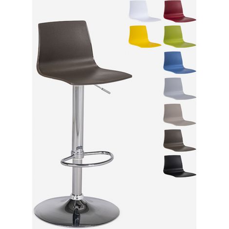 Sgabello design opaco altezza regolabile cucina bar Grand Soleil Imola Matt - Marrone