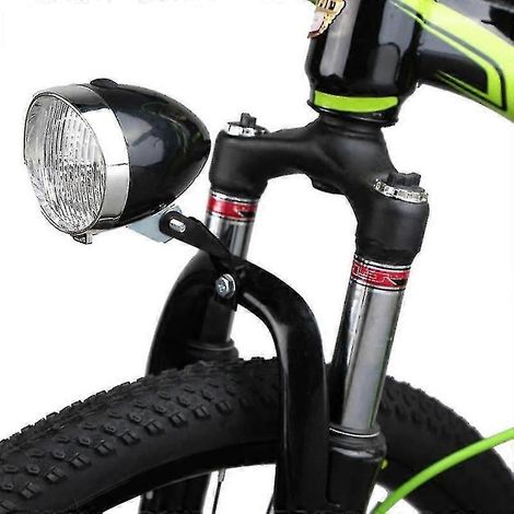 Éclairage vélo rétro vintage à 3 LED avant (1/5)