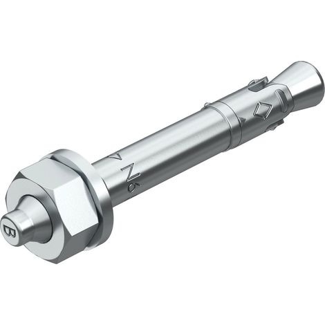 OBO Bettermann Anclaje de clavo N con rosca M6 6x49mm Acero galvanizado, 3498396