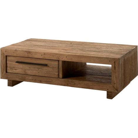 Table basse en teck recyclé naturel KERALA (1/5)