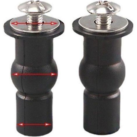 Abattant WC Fixations Charnières Accessoire de fixation pour abattant Convient à Toutes Les Toilettes(18mm) (1/5)