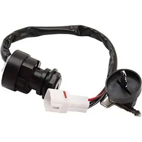 Contacteur à clé pour Yamaha Kodiak 400 (1993-2001), YFM400, Big Bear 400 (2000), Raptor 80, 350, 660, 700, YFM350, YFM660, YFM700 (2001-2013), Banshee (2002-2006). (1/4)