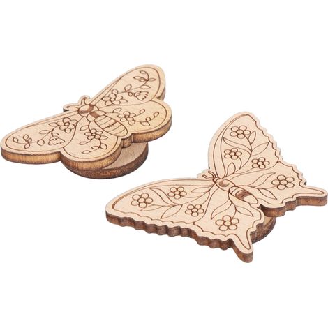 Rangement magnétique pour aiguilles, en hêtre sculpté, pour broderie au point de croix et articles faits main, épaisseur 3 mm, modèles 3 et 4 (1/5)