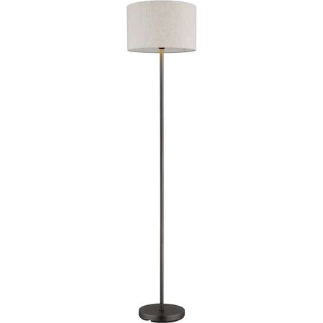 [GEBRAUCHT] B-Ware Globo Stehleuchte Standlampe Thea Leuchte Creme/Schwarz Leinen Metall H160cm