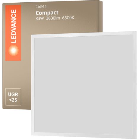 Panneau LED 60x60 cm 33W 3630lm Compact 600 LEDVANCE No Flicker 6500K Individuel Blanc froid (1/5)