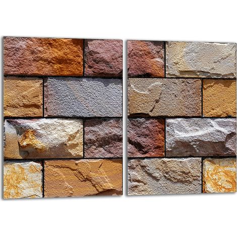 Glasschutzplatte für Herd 2x40x52 Brick (1/5)