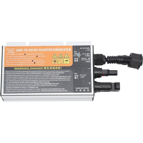 Onduleur sinusoïdal 300 W triphasé pour systèmes d'alimentation photovoltaïques connectés au micro-réseau, protection contre l'îlotage thermique, 220 V CA (1/5)