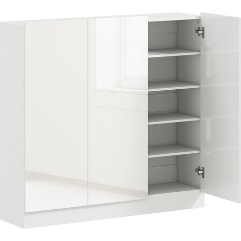Schuhschrank 10 einlegeboden beluftung soft close holz wei 228525183 (1/5)