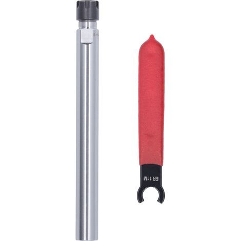 2 pièces/ensemble tige d'extension à tige droite 40Cr porte-outil de fraisage CNC en acier au carbone avec clé c16-er11m-150l 150mm (1/5)