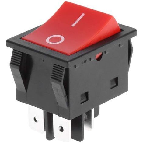 Machine Rocker Switch - 30A 4 Pin Boat Type Welder On/Off Switch for Industrial Use (Size: 6pcs) (1/5)