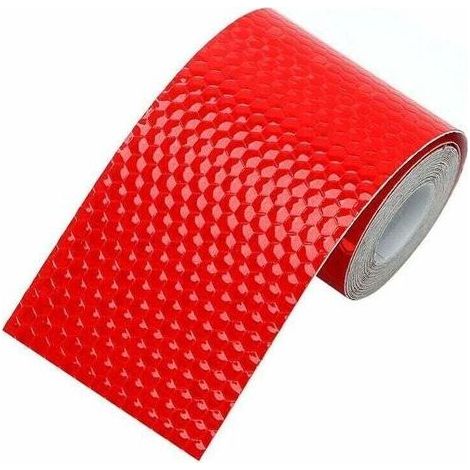 Bande Réfléchissante Auto-Adhésive pour Sécurité Routière – Haute Visibilité de Nuit – Convient Voiture et Camion – Couleur Rouge (1/4)