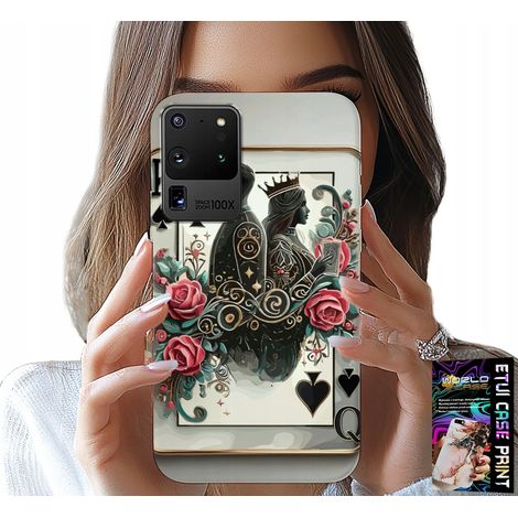 Hülle für Samsung Galaxy S20 Ultra – Pokerkarten-Motiv (König, Dame) + Folie (1/5)