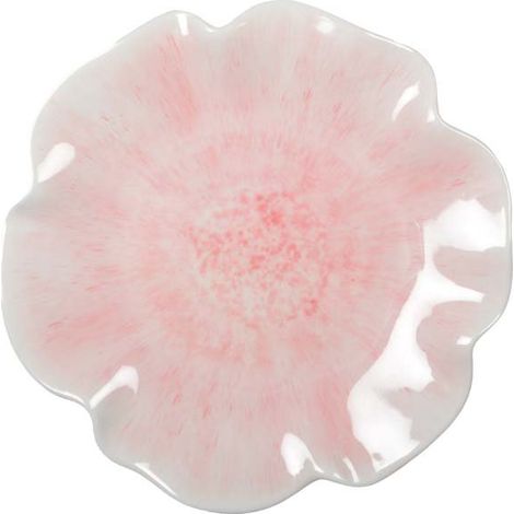 Assiette à Dessert en Mélamine Rose en Forme de Fleur pour Table 23x23x2 cm - PANGIVO (1/4)
