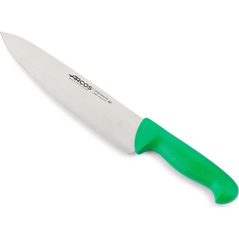 Coltello da cuoco Arcos Colore - Prof. 292221 in acciaio inox Nitrum e mango ergonomico Lama in polipropilene e 25 cm, coperchio del display
