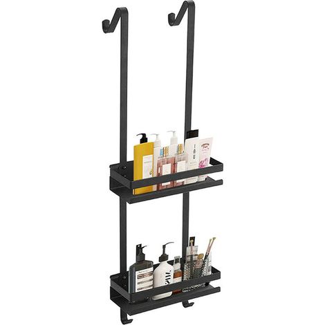 Étagère de Douche – A Poser sans Percer – Rangement de Douche Suspendu avec 2 Niveaux – 742510.2cm (1/5)