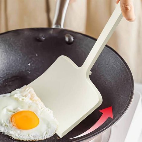 Spatule antiadhésive résistante à 230°C - Large design pour pancakes, poissons, pizzas et barbecues - Nettoyage facile (1/4)