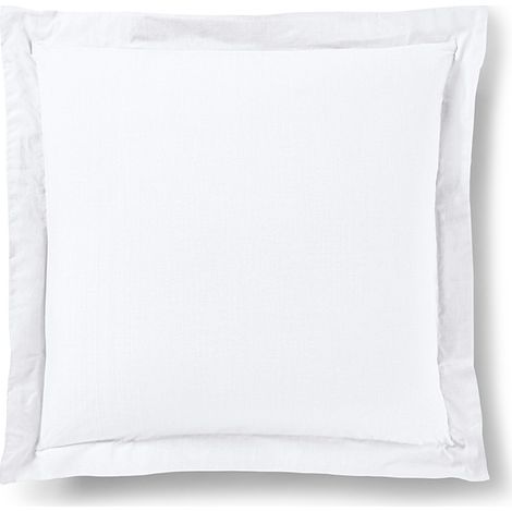 Taie d'oreiller "Prémium" toutes dimensions - Prémium Neige - 63 x 63 cm volant plat piqué - Prémium Neige -