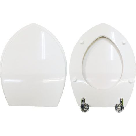Copriwater Ondine Ideal Standard legno rivestito in resina poliestere bianco (1/3)