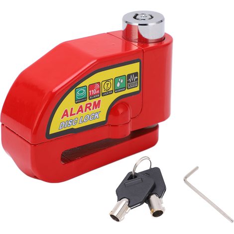 Serrure antivol disque pour moto avec alarme 110dB - Vélo, scooter, moto électrique (1/5)