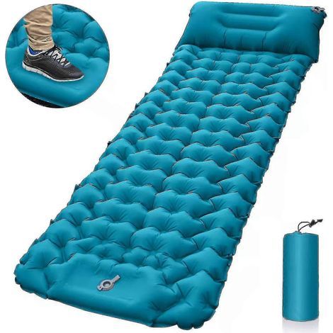 HONORNIC - Matelas autogonflant pour le camping : lit de camp gonflable simple, épais et léger, et matelas de camping double connectable. (1/5)