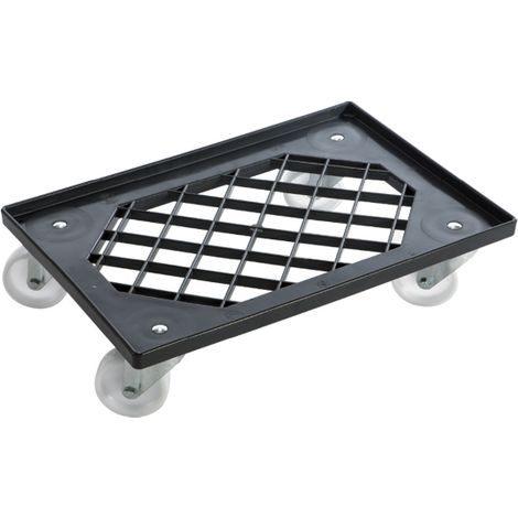 CARRELLO PER CASSETTE PORTAIMPASTO BOX SERVICE GRIGLIATO cm.60X40 CON RUOTE