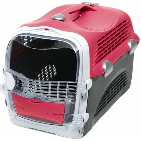 cat-it Cabrio Transportbox Rot Kirsche Komfortabel