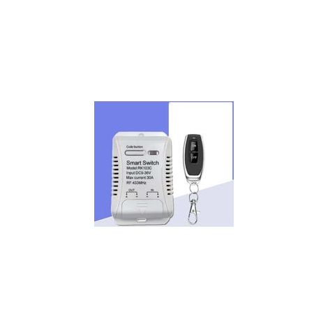 Commande multifonctionnelle monocanal 12 V, large tension autobloquante, interrupteur de commande à distance sans fil 24 V (1/4)