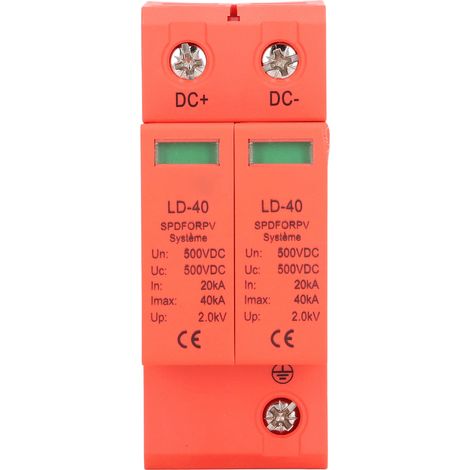 PV Surge Protection Device Photovoltaic Circuit Breaker Protector 2P 20‑40KA DC 500V