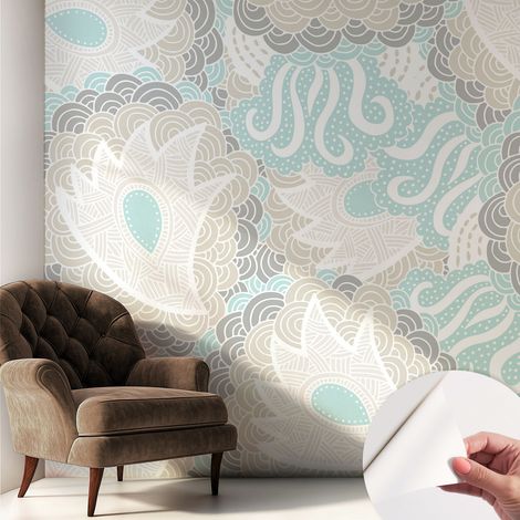 Carta da parati adesiva - lavabile - decorazione murale - per cucina - pellicola decorativa Motivi astratti 250x250 cm (1/5)