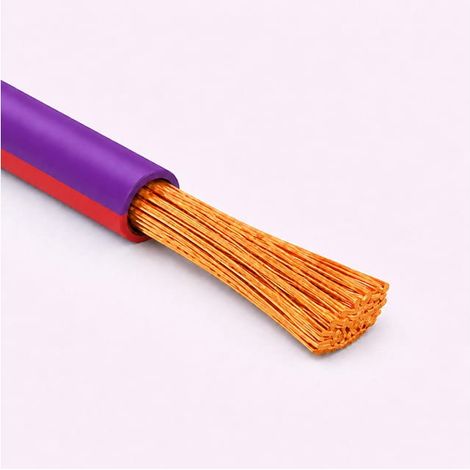 Cavo Filo Unipolare FLRY-B ISO 6722 Classe B Sez. 1,00 Viola/Rosso