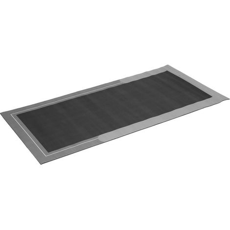Tapis de salle de bain 60x120cm, absorption, gris (1/4)