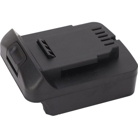 Adaptateur de batterie pour perceuses Black & Decker LB20, LBX20, LBXR20, PCC680L, PCC681L, PCC682L, compatible avec accus lithium Dewalt 20V DCB200, DCB203, DCB204, DCB206. (1/5)