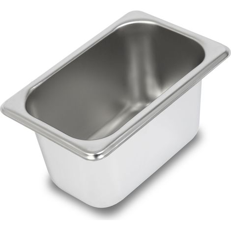Contenitore Gastronorm GN 1/9 acciaio inox profondità 100mm cucina professionale VERTES