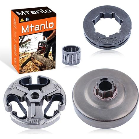 Rim de roue dentée 3/8"-8T pour embrayage pour tronçonneuses Husqvarna 66, 266, 268, 272, 268Xp, 272Xp 501 83 15 04 503 74 44 02 (1/5)