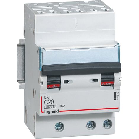 DX³ Disjoncteur 3P courbe C 20A 6kA/10kA Auto - LEG407846