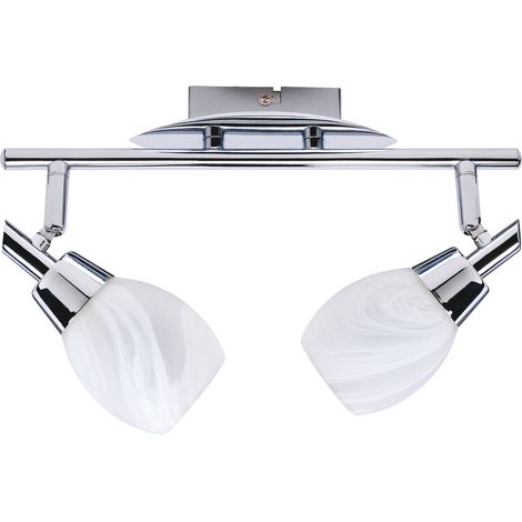Applique-plafonnier chrome 2 verres orientables G9 WAGNER Struhm (1/2)