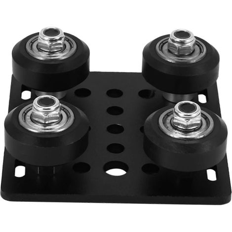 Accessoires pour imprimantes 3D : Norme européenne 2020 – Poulie à profilé en aluminium – Plateau de construction à rainure en V (1/5)