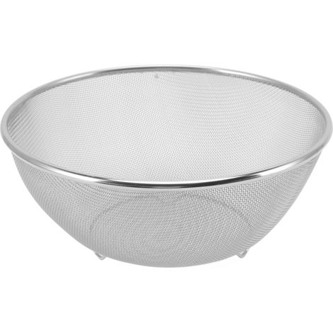 Passoire en acier inoxydable à drainage rapide, diamètre 24 cm, matériau de qualité alimentaire, pour saladier et cuisine. (1/5)