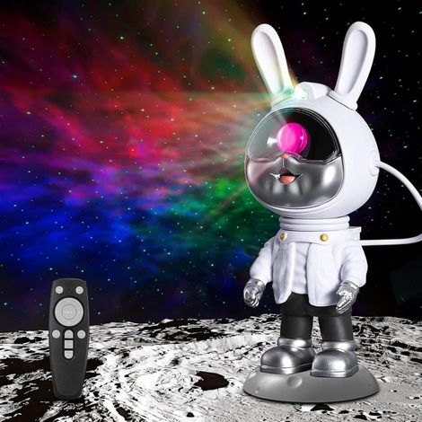 Filiyano – Projecteur Lapin Astronaute Galaxie, Projecteur Ciel Étoilé et Veilleuse avec TélécommandeTFTF (1/5)
