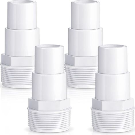 Adattatore per tubo flessibile combinato per pompa filtro piscina, ricambio per pompa per piscina fuori terra, filtro, skimmer, compatibile con adattatori Hayward SPX1091Z7 e SPX1091Z4 (4 pezzi) (1/4)