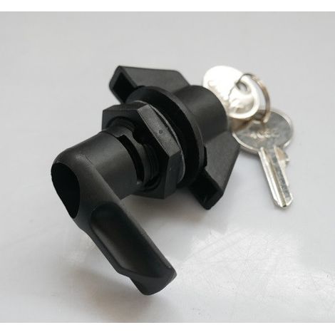 Bouton verrou polyamide à clé 405E pour fermeture coffret industriel série GISSEY