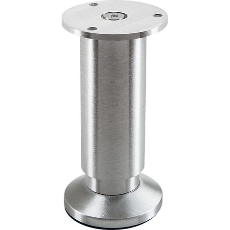 Möbelfuß ALPHA Alu gebürstet Höhe 120 mm