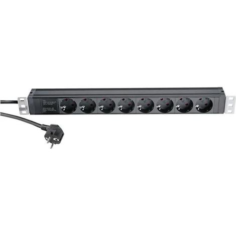 Konig Amp Meyer K&M 28673 multipresa nera 8 prese
