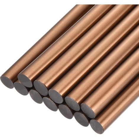 Bâton de Colle Mini Bâtons De Colle Chaude Pour Pistolet À Colle 11mm x 200mm Bronze Rouge 12pcs (1/5)