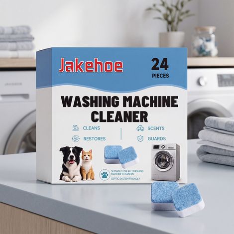 Washing Machine Cleaning Sheets - Gentle Daily Cleaning for Lint, Impurities, and Odor Removal - 24 PIECES (1/5)