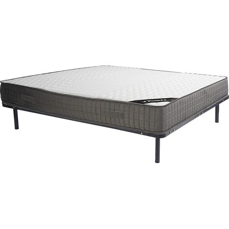 Set 140 x 190 cm con struttura a doghe + materasso in schiuma e memory foam 11 zone sp.22cm - DANEVO di YSMÉE (1/5)