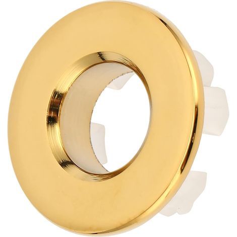 Sink overflow ring, brass sink overflow rings, circular hole sink overflow cover (gold) (1/5)