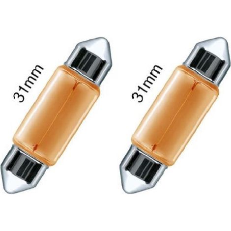 Trade Shop - Bombillas De Posición Coche Sv8.5 31mm 12v 5w L-p142 No Canbus Warm Light Halógenas - (1/3)